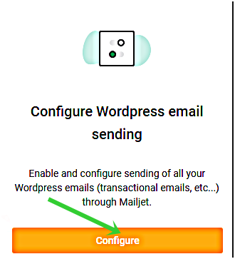 Configure wordpress email sending