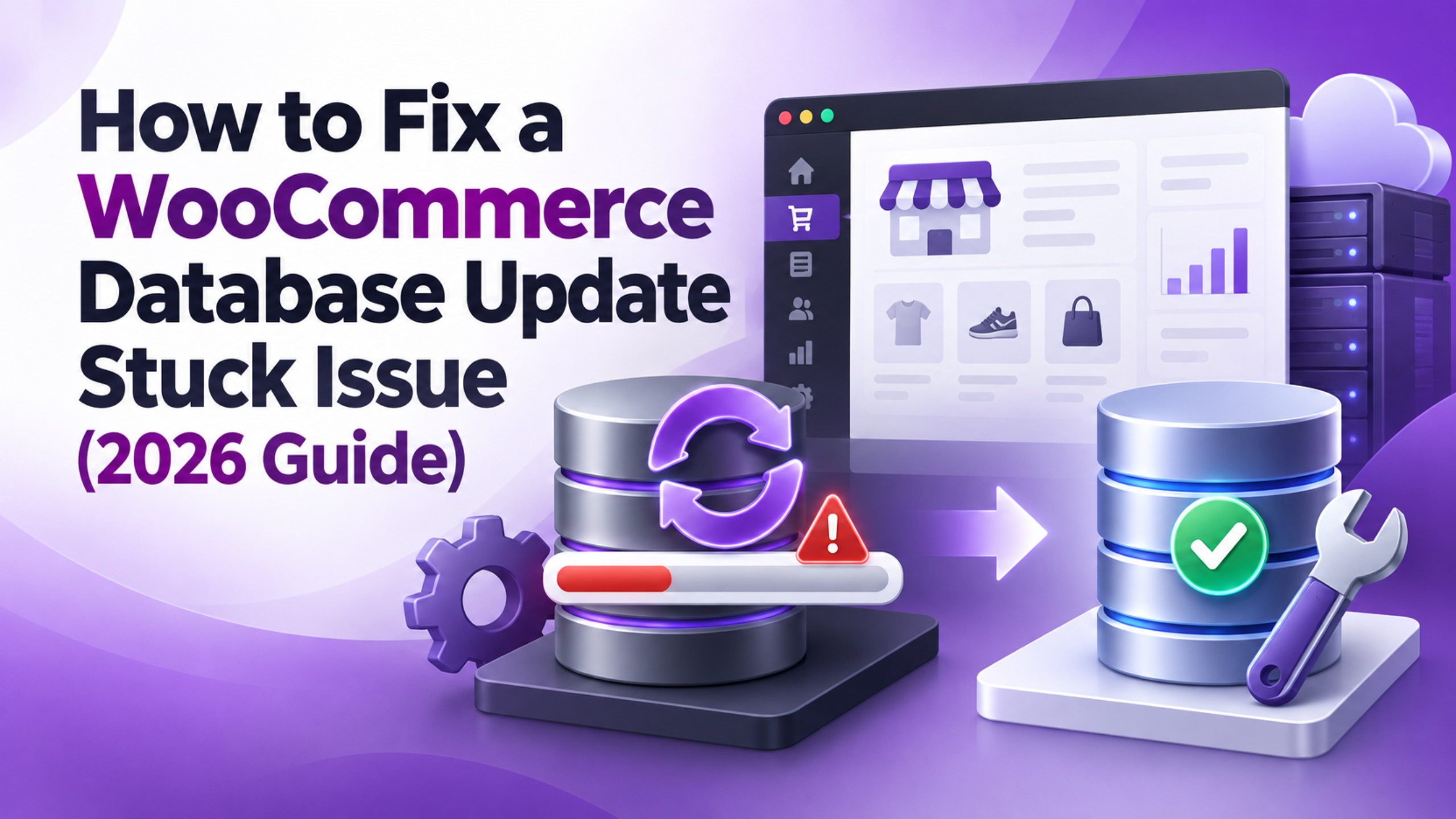 WooCommerce Database Update Stuck Issue
