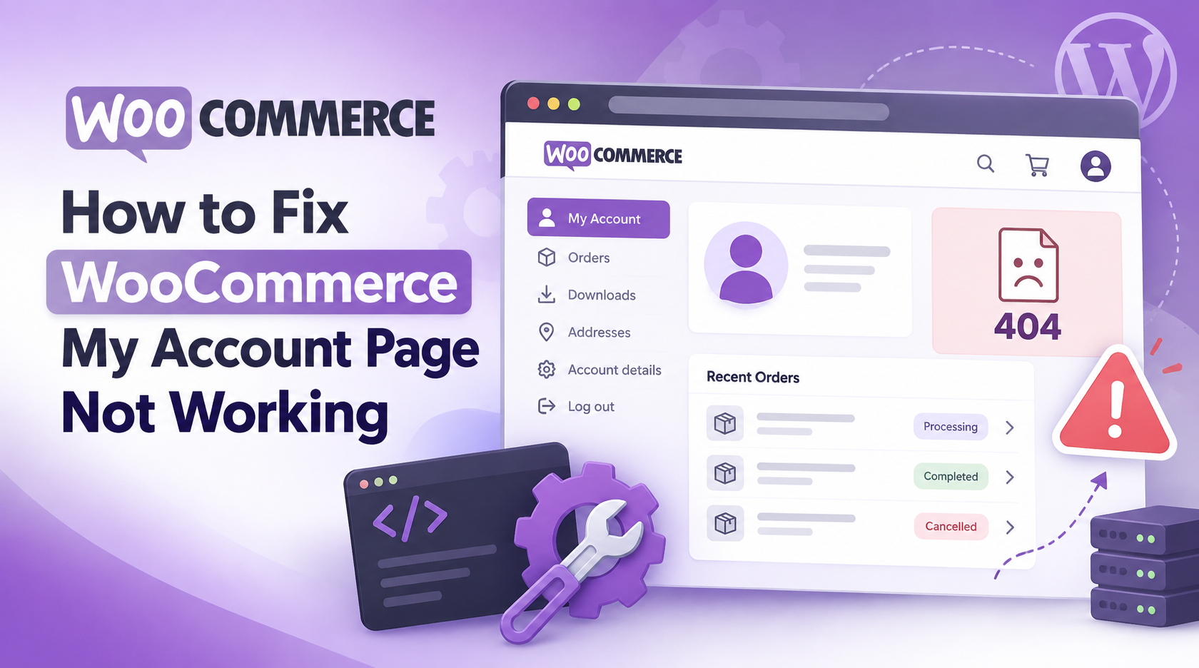 WooCommerce My Account Page Not Working